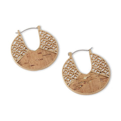 Round Cork Earrings