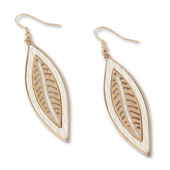 Leaf Carved Earrings