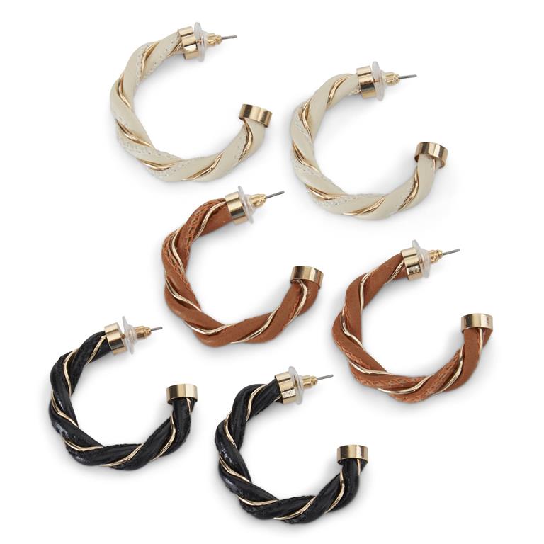 Twisted Hoop Earrings