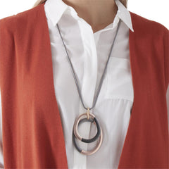 Rose Gold Ovals Necklace