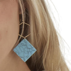Acrylic Marbleized Earrings