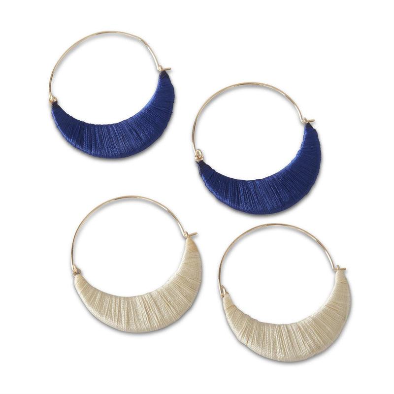 Wrapped Hoop Earrings