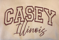 Casey Illinois Embroidered Crewneck