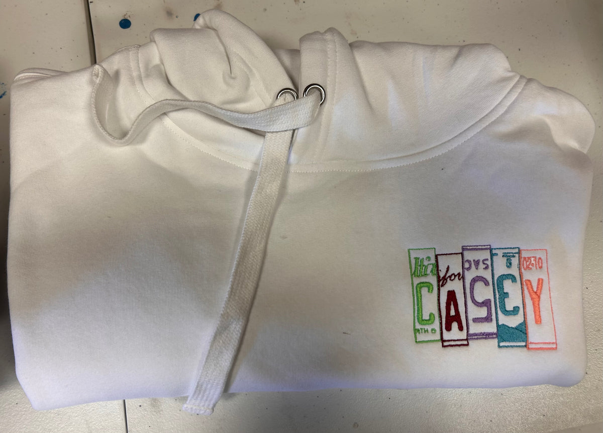 Casey Lisense Plate Hoodie
