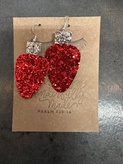 Christmas  Fabric Earrings