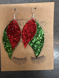 Christmas  Fabric Earrings