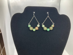 Beaded Silver Earring Sets