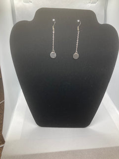 Stamped Silver Earrings