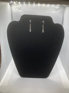 Stamped Silver Earrings