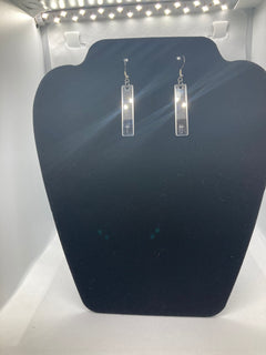 Stamped Silver Earrings