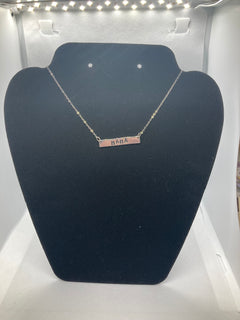 Stamped Silver Necklaces