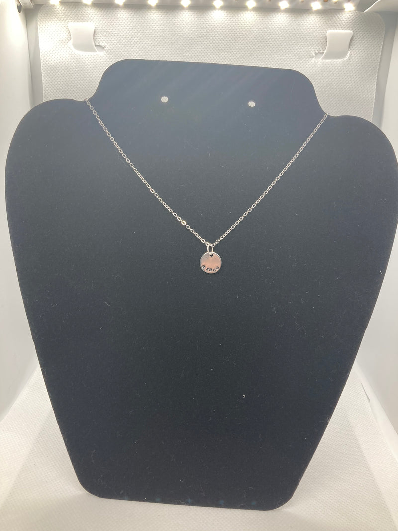 Stamped Silver Necklaces