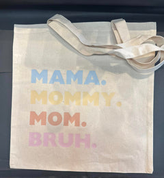 Mom Themed Canvas Tote