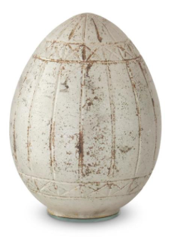 Burnt Rustic Champagne Etched Glass Eggs