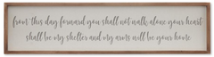 Wood Framed Linen Signs (47.25"W)