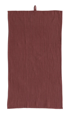 36"L x 20"W Oversized Woven Linen & Cotton Waffle Tea Towel w/ Loop