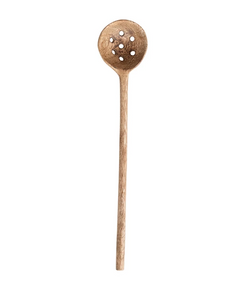 mango wood olive spoon, natural