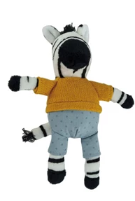 plush animal in clothes