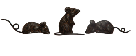 Metal Mouse, Distressed Rust Finish
