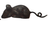 Metal Mouse, Distressed Rust Finish