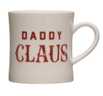 Mommy/Daddy Claus Stoneware Mug