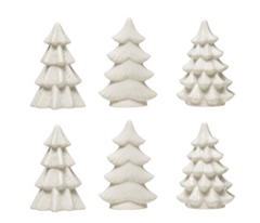 Stoneware Trees, Boxed Set of 6