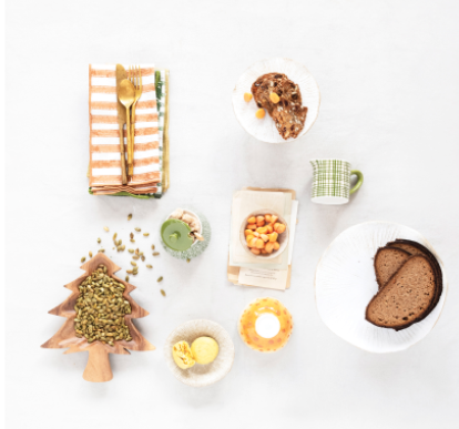 Acacia Wood Christmas Tree Shaped Bowl