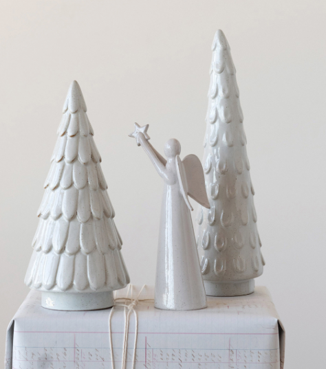 Stoneware Tree with Glaze