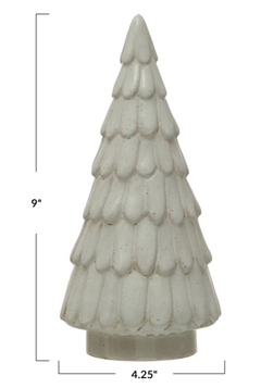 Stoneware Tree with Glaze