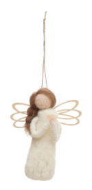 Wool Felt Angel Ornament, 4 Styles