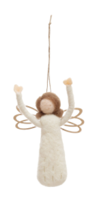 Wool Felt Angel Ornament, 4 Styles