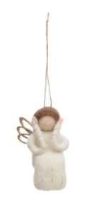 Wool Felt Angel Ornament, 4 Styles