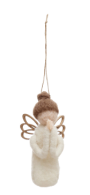 Wool Felt Angel Ornament, 4 Styles