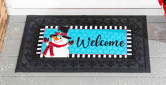 Patterned Snowman Sassafras Switch Mat
