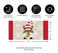 Holiday Gnome Sassafras Mat