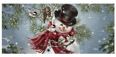 Evergreen Flag Snowman Snuggles Interchangeable Entrance Doormat | Indoor and Outdoor