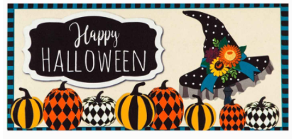 Witch Hat and Pumpkins Sassafras Switch Mat