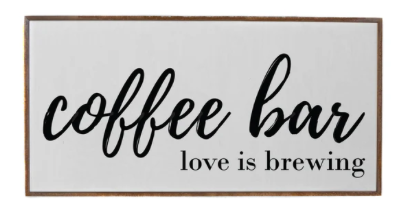 Coffee Bar - Love is Brewing Sign