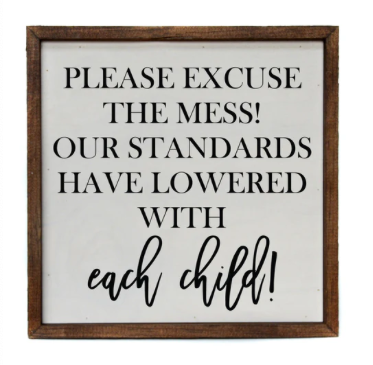 Please Excuse the Mess Sign