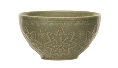 Debossed Stoneware Bowl