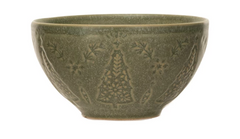 Debossed Stoneware Bowl