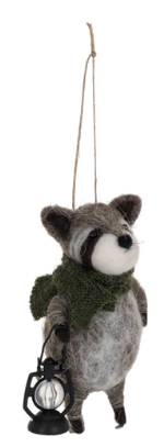Handmade Wool Felt Forest Animal Ornament