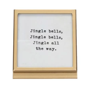 Metal & Glass Frame w/ Easel & Saying