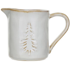 Stoneware Creamer & Sugar Pot w/ Spoon