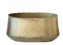 Metal Planters w/ Beaded Edge, Antique Brass Finish