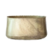 Metal Planters w/ Beaded Edge, Antique Brass Finish