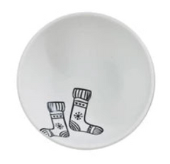 Stoneware Bowl w/Winter Apparel