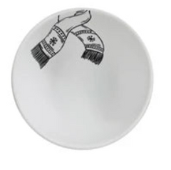 Stoneware Bowl w/Winter Apparel