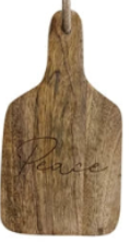 Mango Wood Cheese Board w/Etched Saying, 4 Styles
