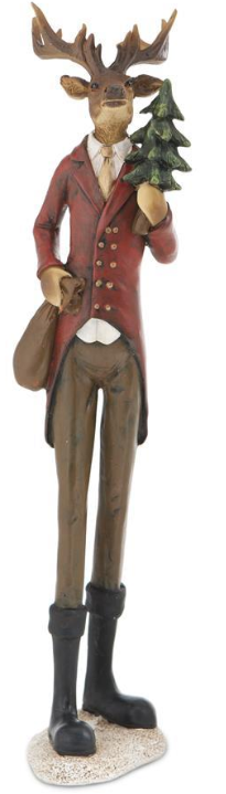 Assorted 12.5 Inch Reindeer in Suit (2 Styles)